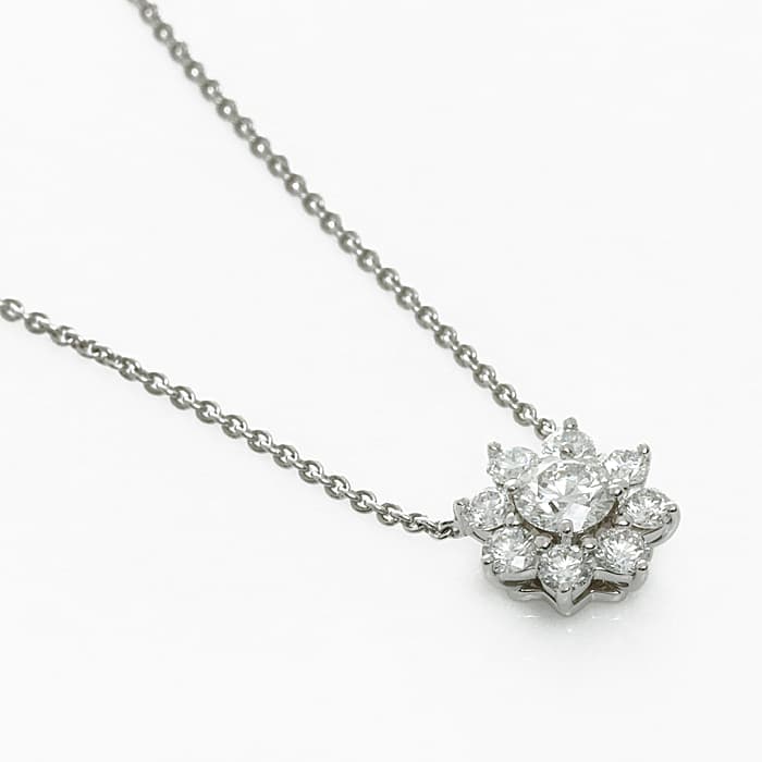 HARRY WINSTON ハリー・ウィンストン サンフラワーミニ ネックレス プラチナ ダイヤモンド PEDPNA003SF 2