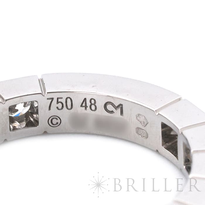 CARTIER カルティエ ラニエール リング 8号 フルダイヤ ホワイトゴールド ダイヤモンド B4045248 8