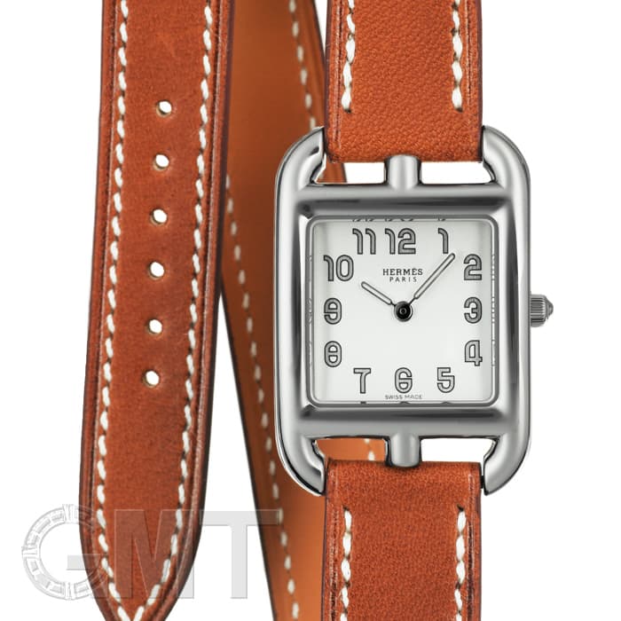 HERMES エルメス ケープコッド CC1.210.220/VBA1-I 040233WW00 ケープコッド クォーツ ドゥブルトゥール ナチュラルブラウン メイン