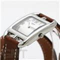 HERMES エルメス ケープコッド CC1.210.220/VBA1-I 040233WW00 ケープコッド クォーツ ドゥブルトゥール ナチュラルブラウン 17
