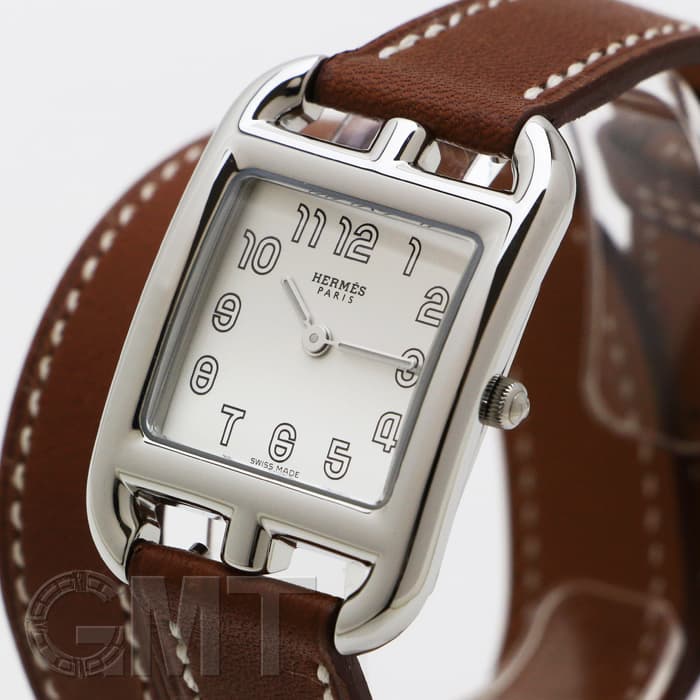 HERMES エルメス ケープコッド CC1.210.220/VBA1-I 040233WW00 ケープコッド クォーツ ドゥブルトゥール ナチュラルブラウン 3