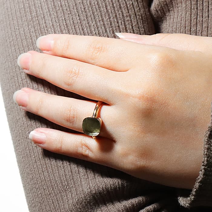 POMELLATO ポメラート ヌード リング クラシック プラシオライト  ローズゴールド/ホワイトゴールド 54 PAA1100_O6000_000PA 13