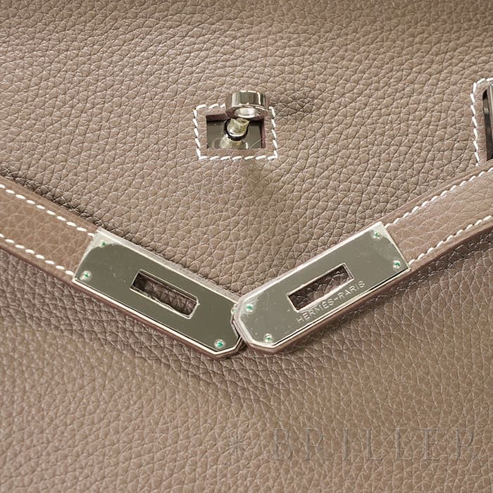 HERMES エルメス ジプシエール28 トリヨンクレマンス エトゥープ シルバー金具 10