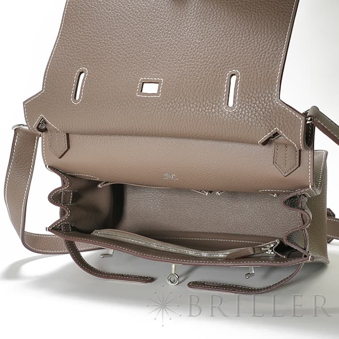 HERMES エルメス ジプシエール28 トリヨンクレマンス エトゥープ シルバー金具 11