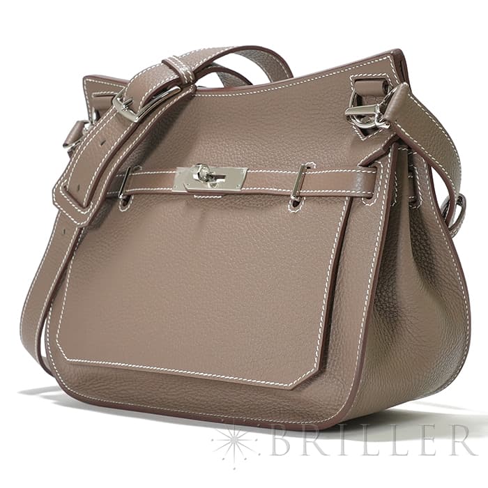HERMES エルメス ジプシエール28 トリヨンクレマンス エトゥープ シルバー金具 17
