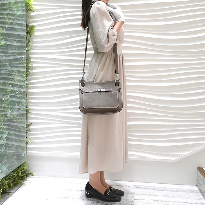 HERMES エルメス ジプシエール28 トリヨンクレマンス エトゥープ シルバー金具 29
