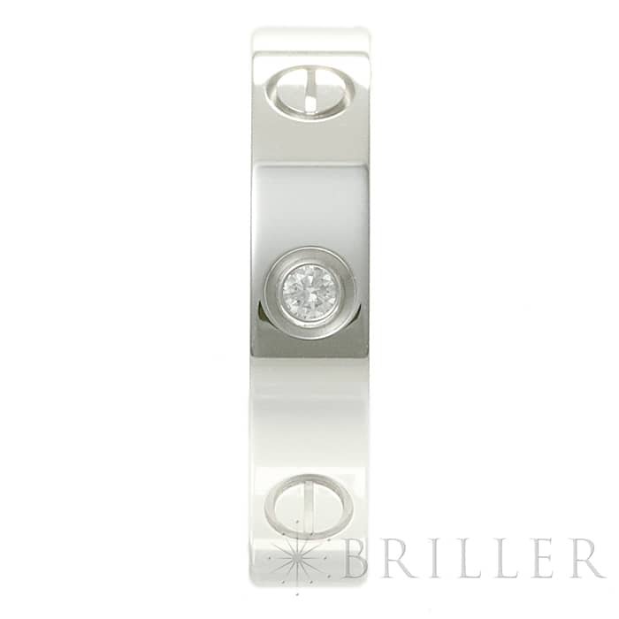 CARTIER カルティエ ラブ リング スモールモデル ホワイトゴールド ダイヤモンド1石 13号 B4050500 5