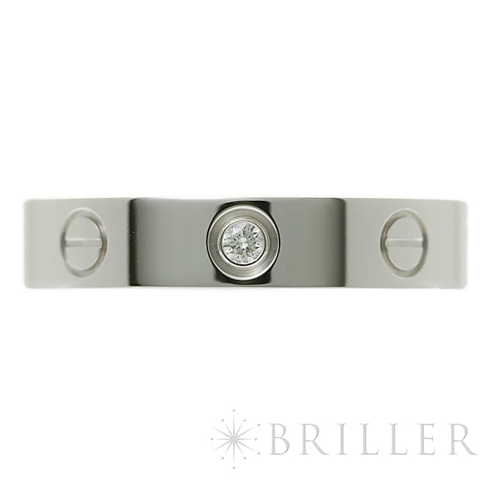 CARTIER カルティエ ラブ リング スモールモデル ホワイトゴールド ダイヤモンド1石 13号 B4050500 8