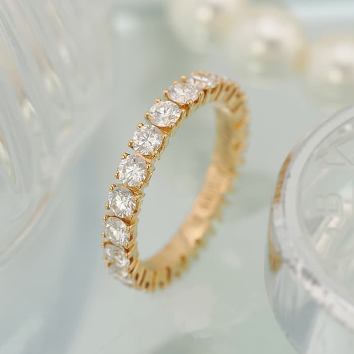 CARTIER カルティエ デスティネ リング フルエタニティ イエローゴールド ダイヤモンド 8号 N4127448 2
