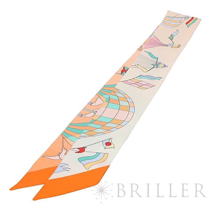 HERMES エルメス ツイリー 大空の狂気 ライトパープル（(新品