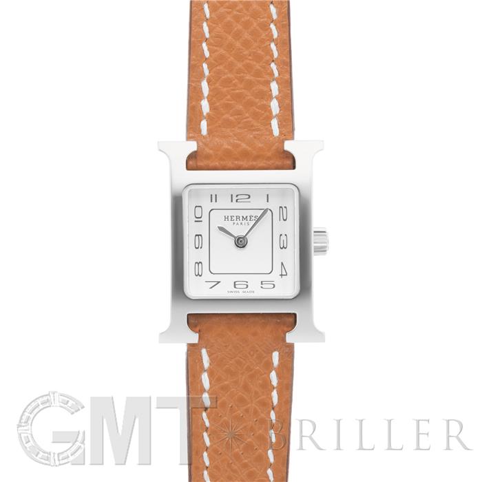 中古)HERMES エルメス Hウォッチ HH1.110 ミニ シルバー ゴールド【未