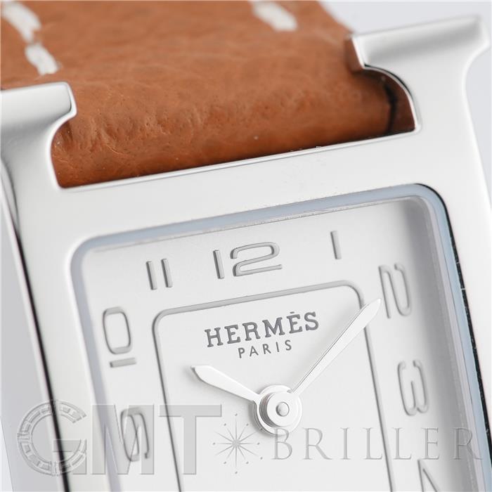 HERMES エルメス Hウォッチ HH1.110 ミニ シルバー ゴールド【未使用】 9