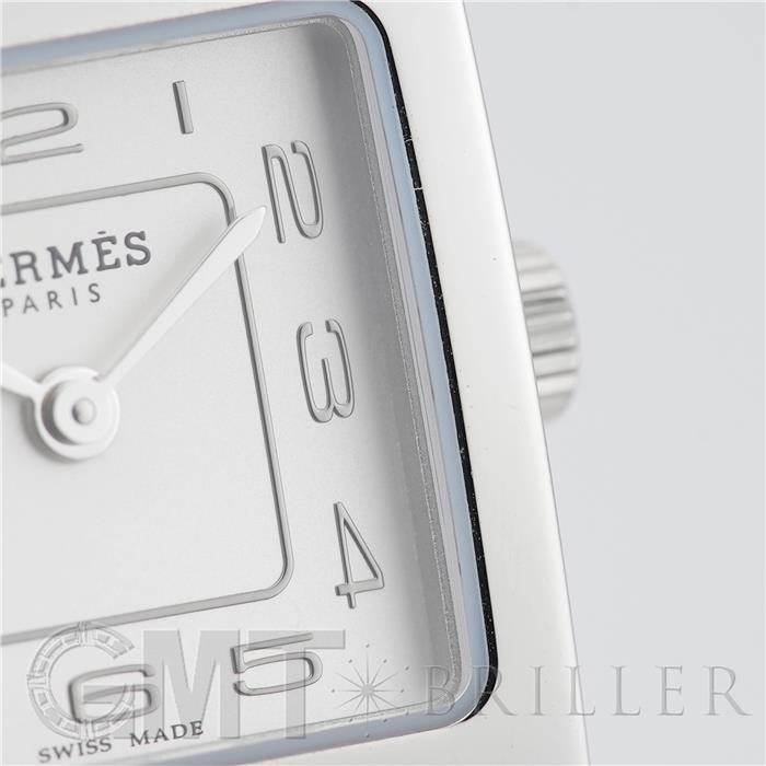 HERMES エルメス Hウォッチ HH1.110 ミニ シルバー ゴールド【未使用】 10