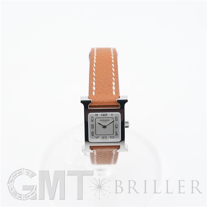 HERMES エルメス Hウォッチ HH1.110 ミニ シルバー ゴールド【未使用】 14