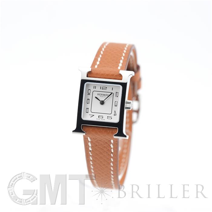 HERMES エルメス Hウォッチ HH1.110 ミニ シルバー ゴールド【未使用】 1