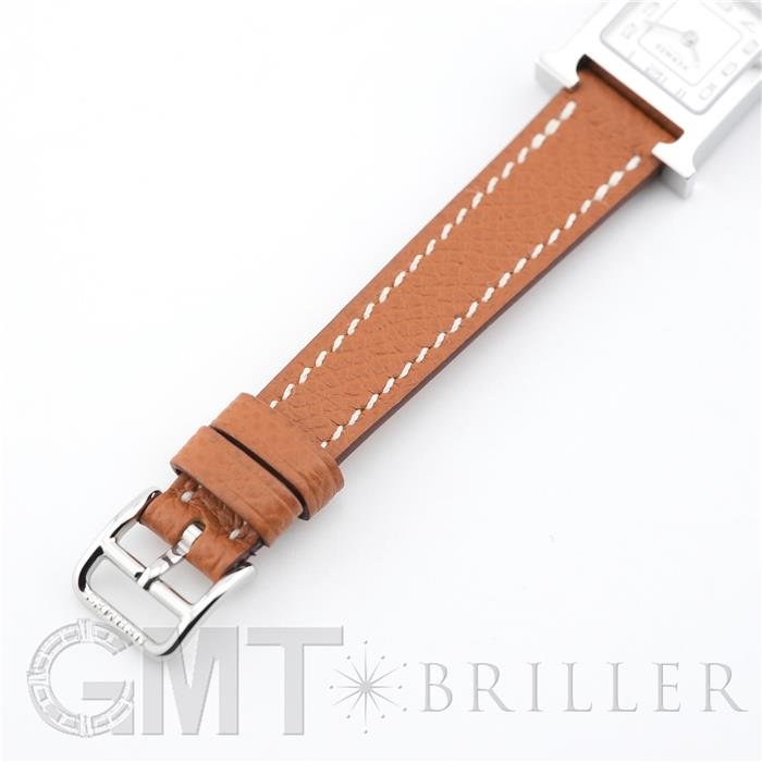 HERMES エルメス Hウォッチ HH1.110 ミニ シルバー ゴールド【未使用】 22