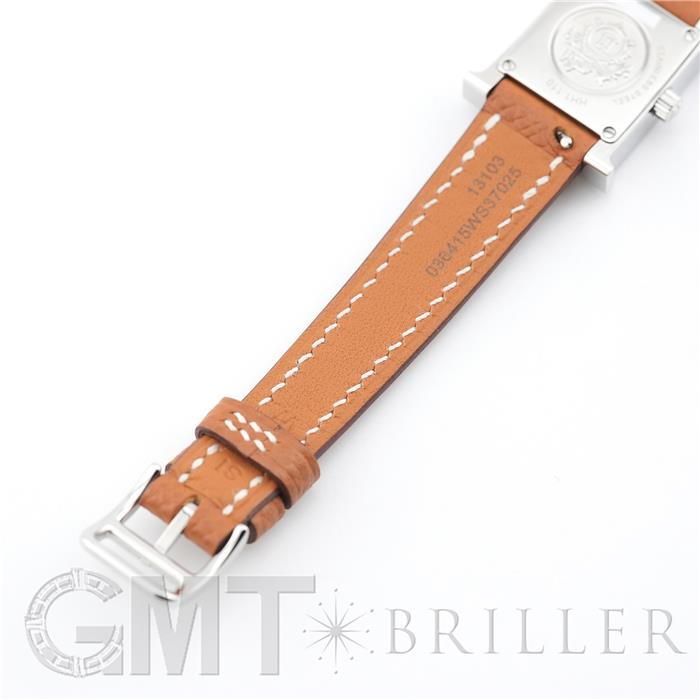 HERMES エルメス Hウォッチ HH1.110 ミニ シルバー ゴールド【未使用】 23