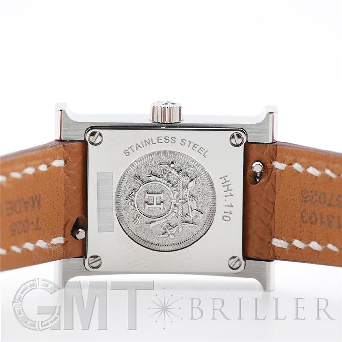 HERMES エルメス Hウォッチ HH1.110 ミニ シルバー ゴールド【未使用】 5