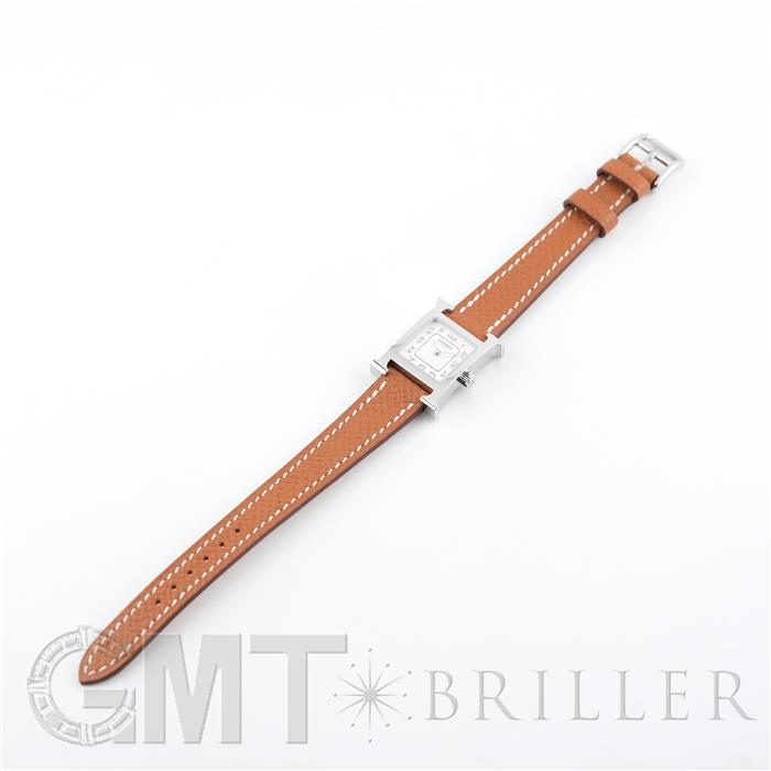 HERMES エルメス Hウォッチ HH1.110 ミニ シルバー ゴールド【未使用】 6