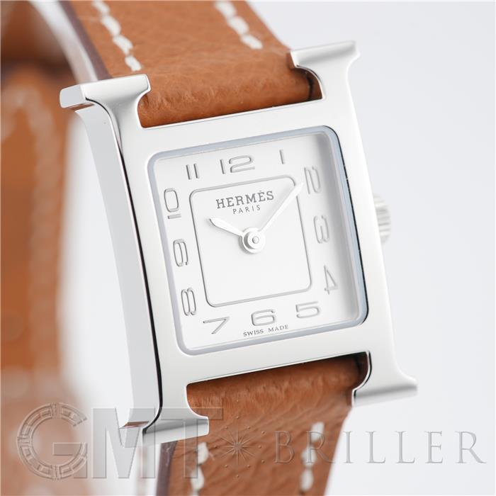 HERMES エルメス Hウォッチ HH1.110 ミニ シルバー ゴールド【未使用】 8