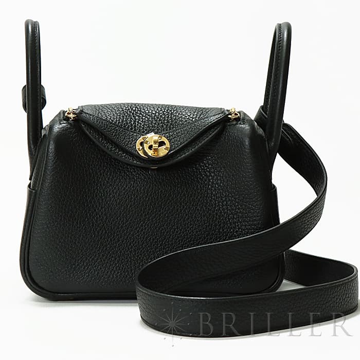 HERMES LINDY 30 リンディ バッグ カーフスキン【ランク:S】 Hermes Lindy bag 30 Pearl grey Clemence leather Silver