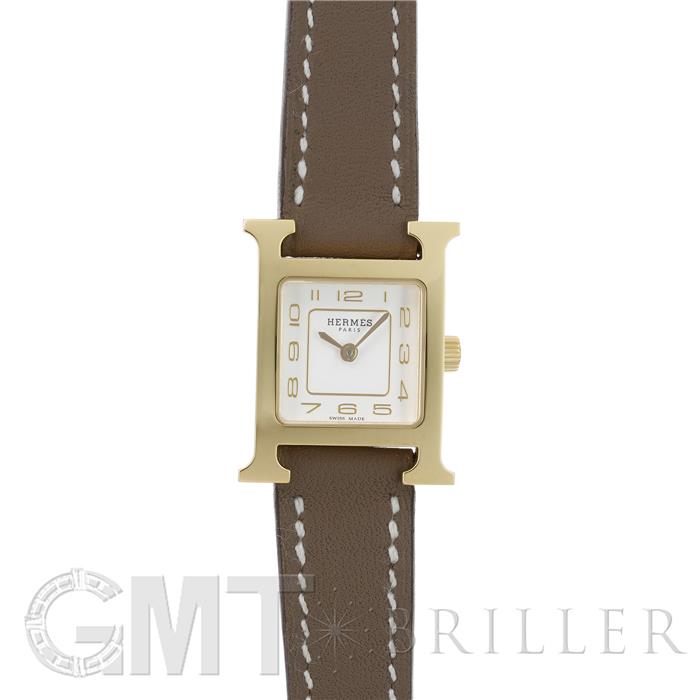 新品)HERMES エルメス Hウォッチ ミニ 21mm エトゥープ ヴォー