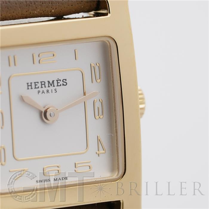 HERMES エルメス Hウォッチ ミニ 21mm エトゥープ ヴォー・スウィフト W403477WW00（HH1.101） 9