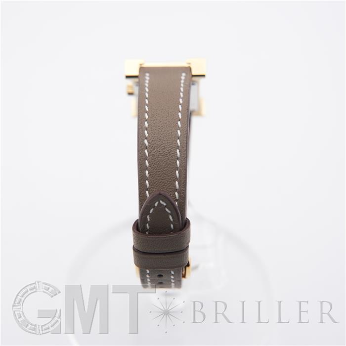 HERMES エルメス Hウォッチ ミニ 21mm エトゥープ ヴォー・スウィフト W403477WW00（HH1.101） 16