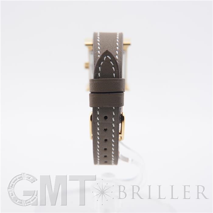 HERMES エルメス Hウォッチ ミニ 21mm エトゥープ ヴォー・スウィフト W403477WW00（HH1.101） 17