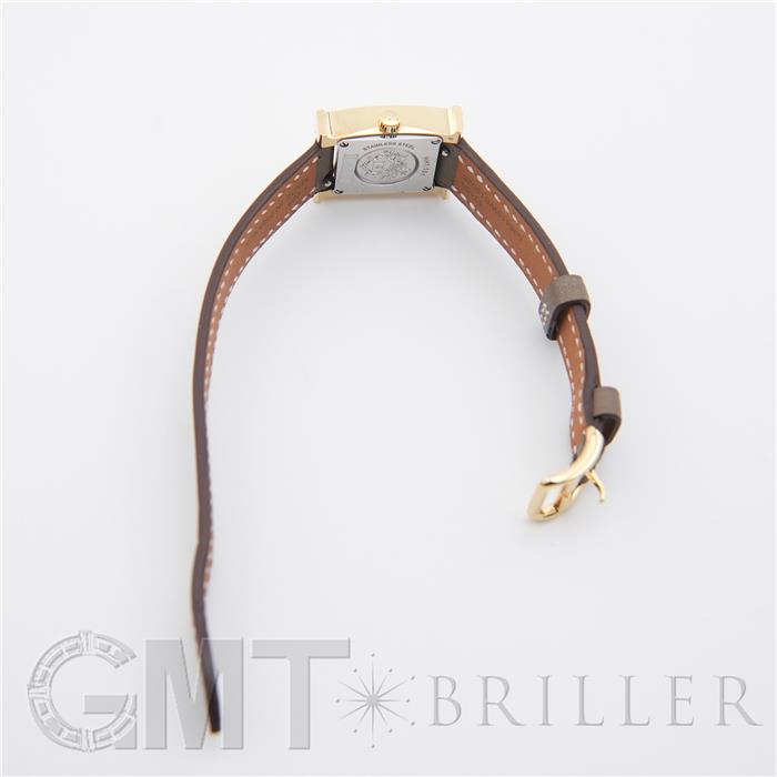 HERMES エルメス Hウォッチ ミニ 21mm エトゥープ ヴォー・スウィフト W403477WW00（HH1.101） 18