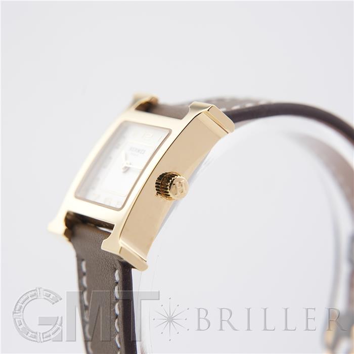 HERMES エルメス Hウォッチ ミニ 21mm エトゥープ ヴォー・スウィフト W403477WW00（HH1.101） 20