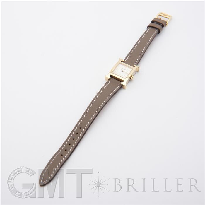 HERMES エルメス Hウォッチ ミニ 21mm エトゥープ ヴォー・スウィフト W403477WW00（HH1.101） 4