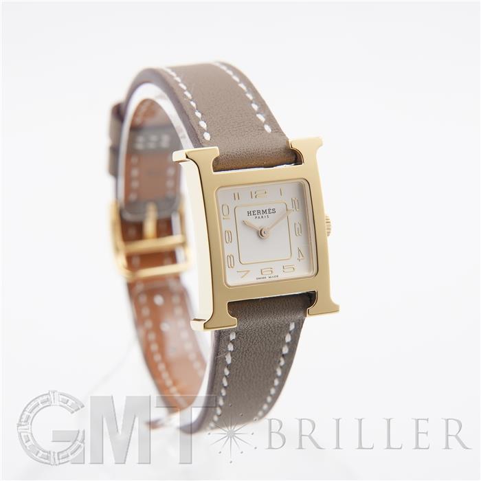 HERMES エルメス Hウォッチ ミニ 21mm エトゥープ ヴォー・スウィフト W403477WW00（HH1.101） 6