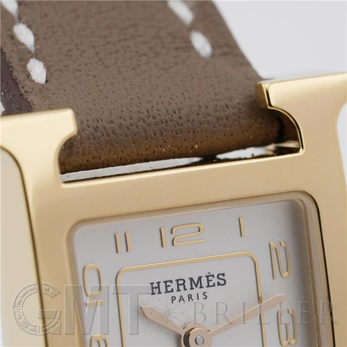 HERMES エルメス Hウォッチ ミニ 21mm エトゥープ ヴォー・スウィフト W403477WW00（HH1.101） 8