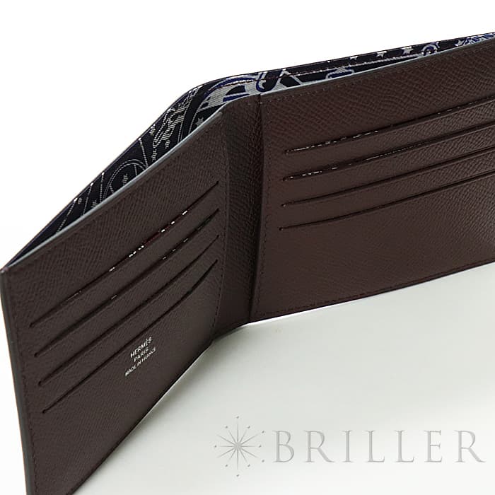 HERMES エルメス シチズンツイルコンパクト エプソン ルージュセリエ ボルドー ブルーマリン 5