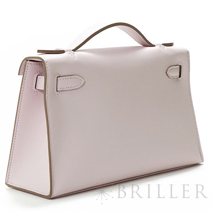 HERMES エルメス ポシェットケリー スイフト モーヴペール シルバー金具 10