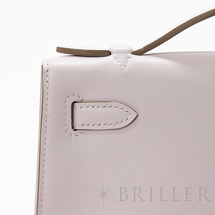 HERMES エルメス ポシェットケリー スイフト モーヴペール シルバー金具 15