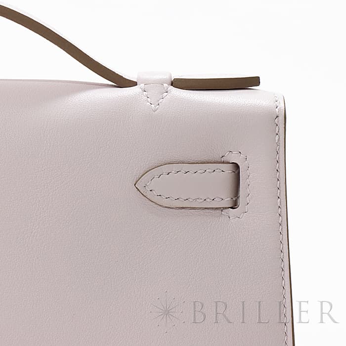 HERMES エルメス ポシェットケリー スイフト モーヴペール シルバー金具 16