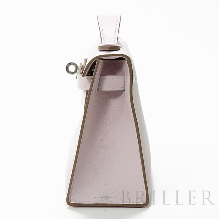 HERMES エルメス ポシェットケリー スイフト モーヴペール シルバー金具 17