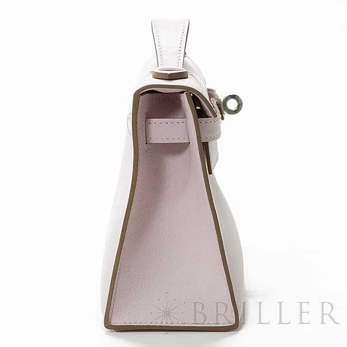 HERMES エルメス ポシェットケリー スイフト モーヴペール シルバー金具 18