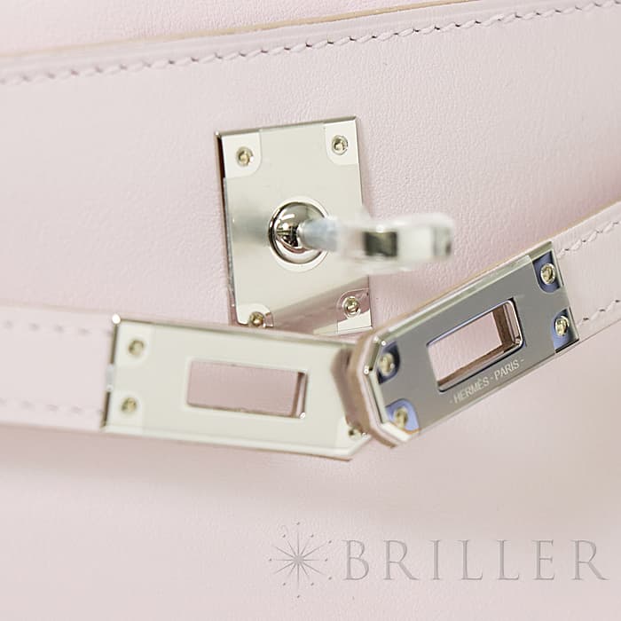 HERMES エルメス ポシェットケリー スイフト モーヴペール シルバー金具 19