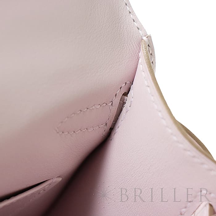 HERMES エルメス ポシェットケリー スイフト モーヴペール シルバー金具 25