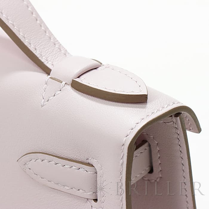 HERMES エルメス ポシェットケリー スイフト モーヴペール シルバー金具 27