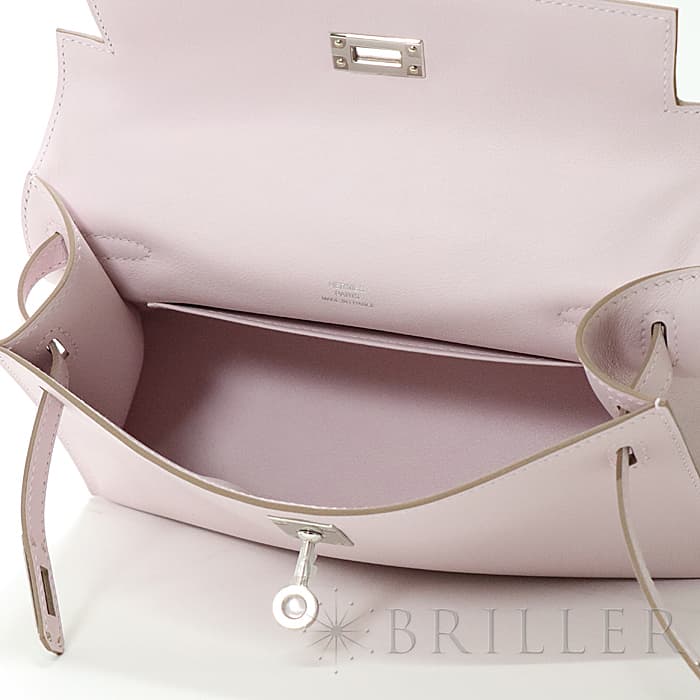 HERMES エルメス ポシェットケリー スイフト モーヴペール シルバー金具 4