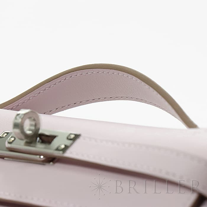 HERMES エルメス ポシェットケリー スイフト モーヴペール シルバー金具 6