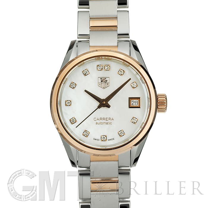 TAG HEUER タグ・ホイヤー カレラ キャリバー9 WAR2452.BD0777 ホワイトシェル 12Pダイヤ メイン