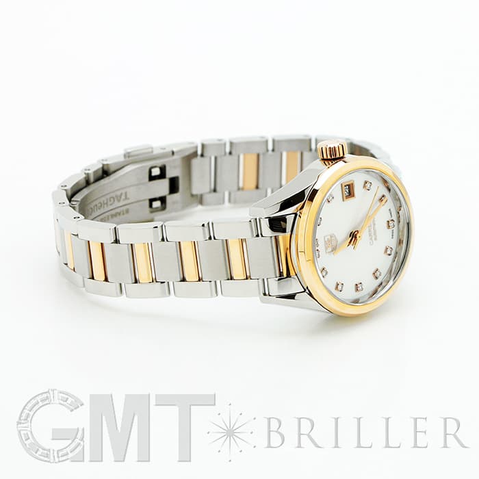 TAG HEUER タグ・ホイヤー カレラ キャリバー9 WAR2452.BD0777 ホワイトシェル 12Pダイヤ 16