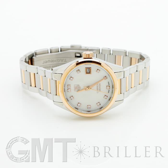 TAG HEUER タグ・ホイヤー カレラ キャリバー9 WAR2452.BD0777 ホワイトシェル 12Pダイヤ 18