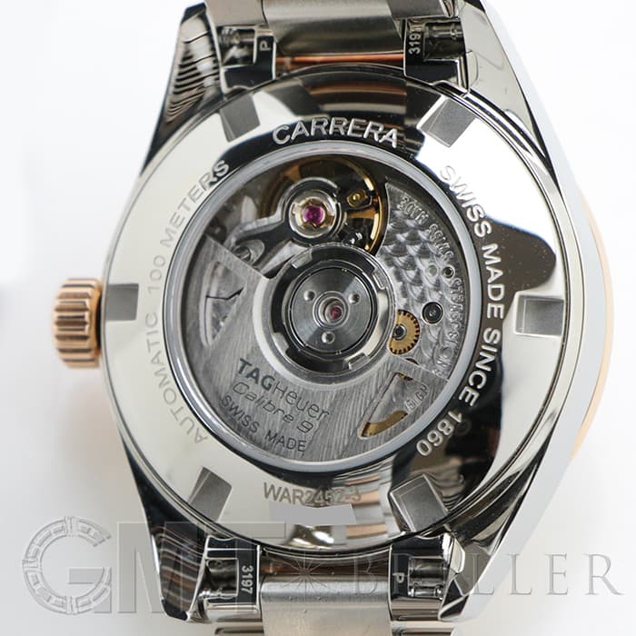 TAG HEUER タグ・ホイヤー カレラ キャリバー9 WAR2452.BD0777 ホワイトシェル 12Pダイヤ 26