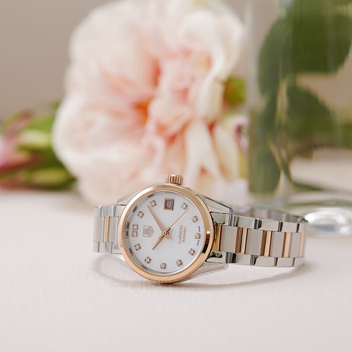 TAG HEUER タグ・ホイヤー カレラ キャリバー9 WAR2452.BD0777 ホワイトシェル 12Pダイヤ 2